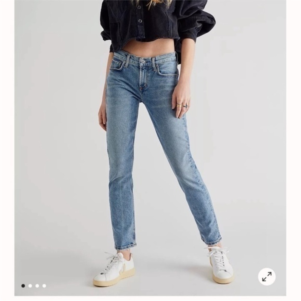 Citizens of Humanity Inga Low Rise Straight Leg Light Wash Lilleth 26